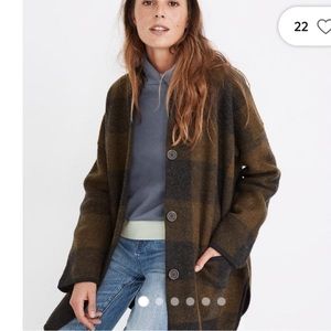Madewell Buffalo Check Sweater Coat *Today Only*